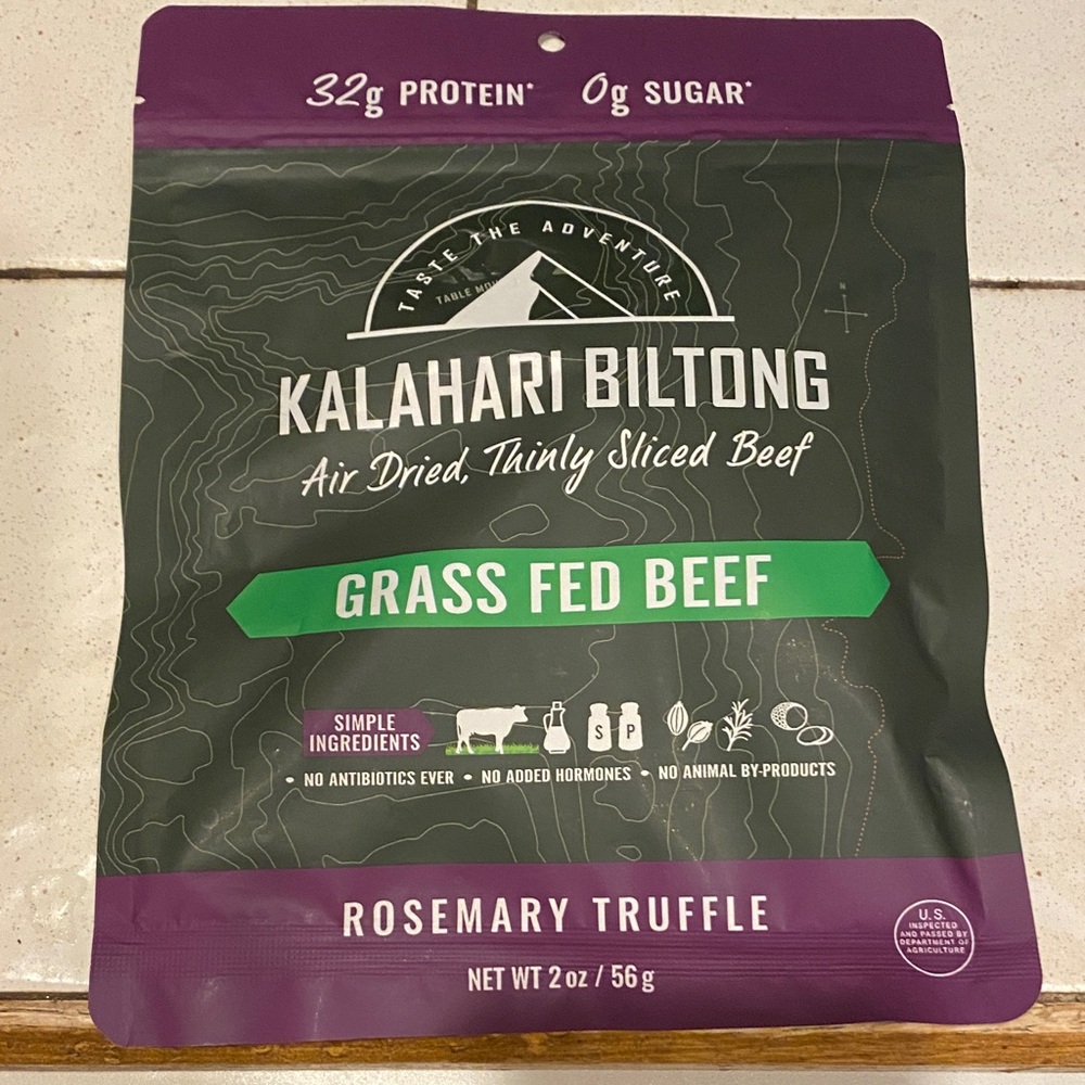 Kalahari Biltong Grass Fed Beef Rosemary Truffle